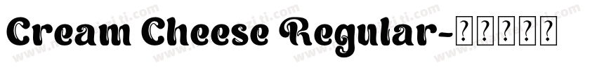 Cream Cheese Regular字体转换